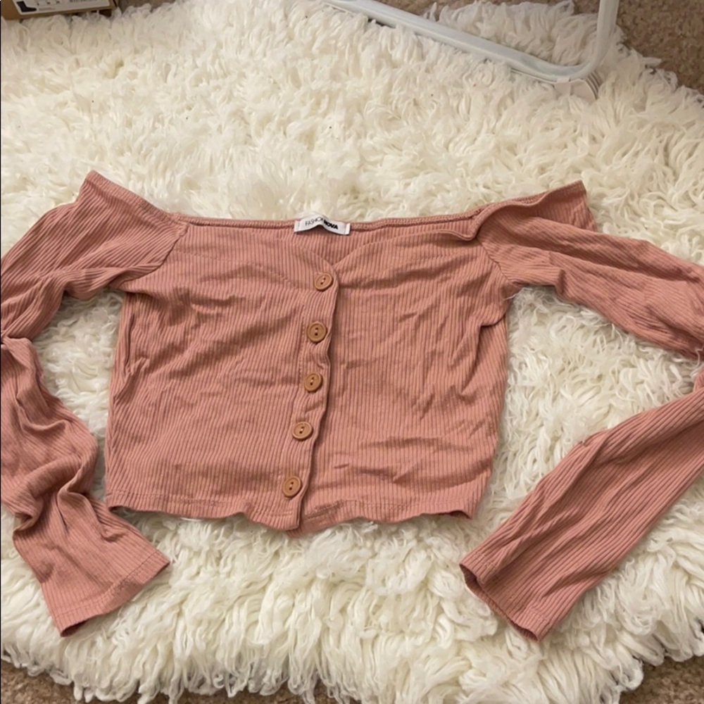 Off Shoulder Crop Top